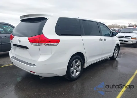 2014 Toyota Sienna L V6 7 Passenger z USA, uszkodzony, nr VIN 5TDZK3DC8ES407849
